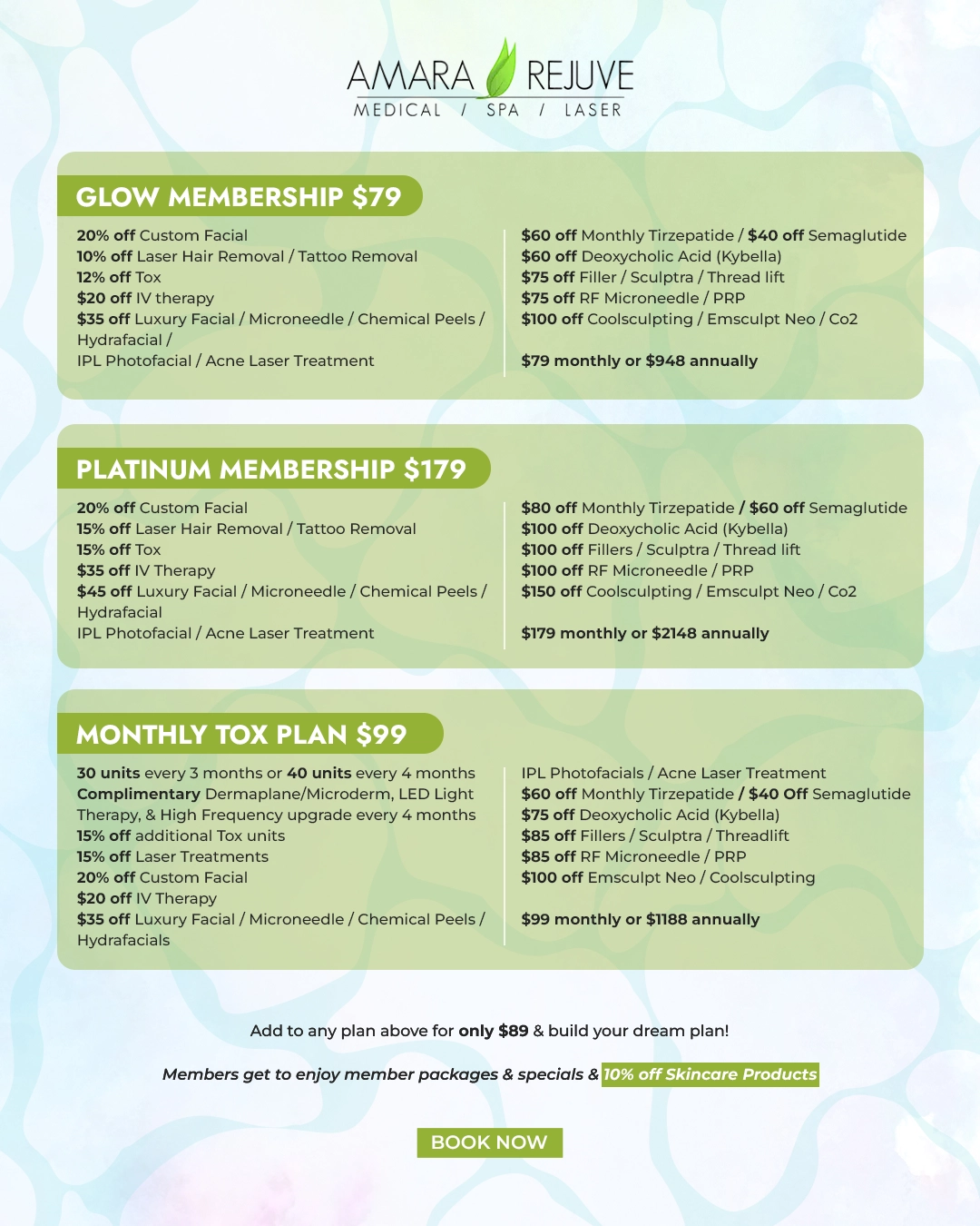 Amara Rejuve Membership