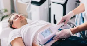 Man receiving CoolSculpting in Yuma, AZ