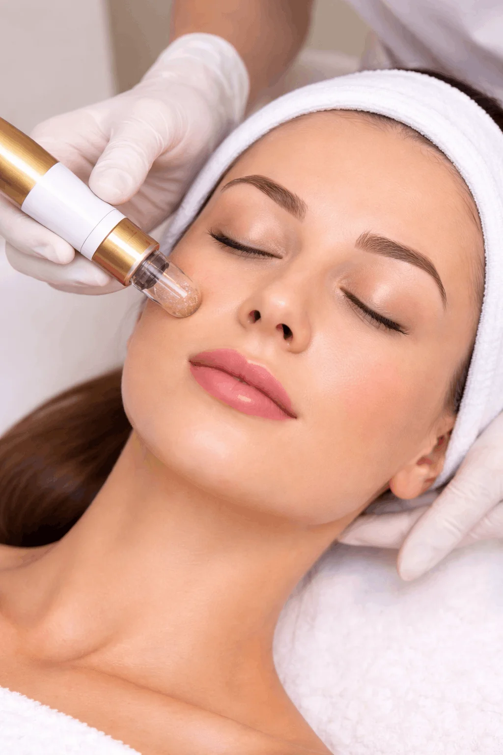 Client receiving Microneedling Treatment in Yuma, AZ